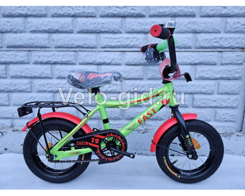Детский велосипед Fast Green 12”